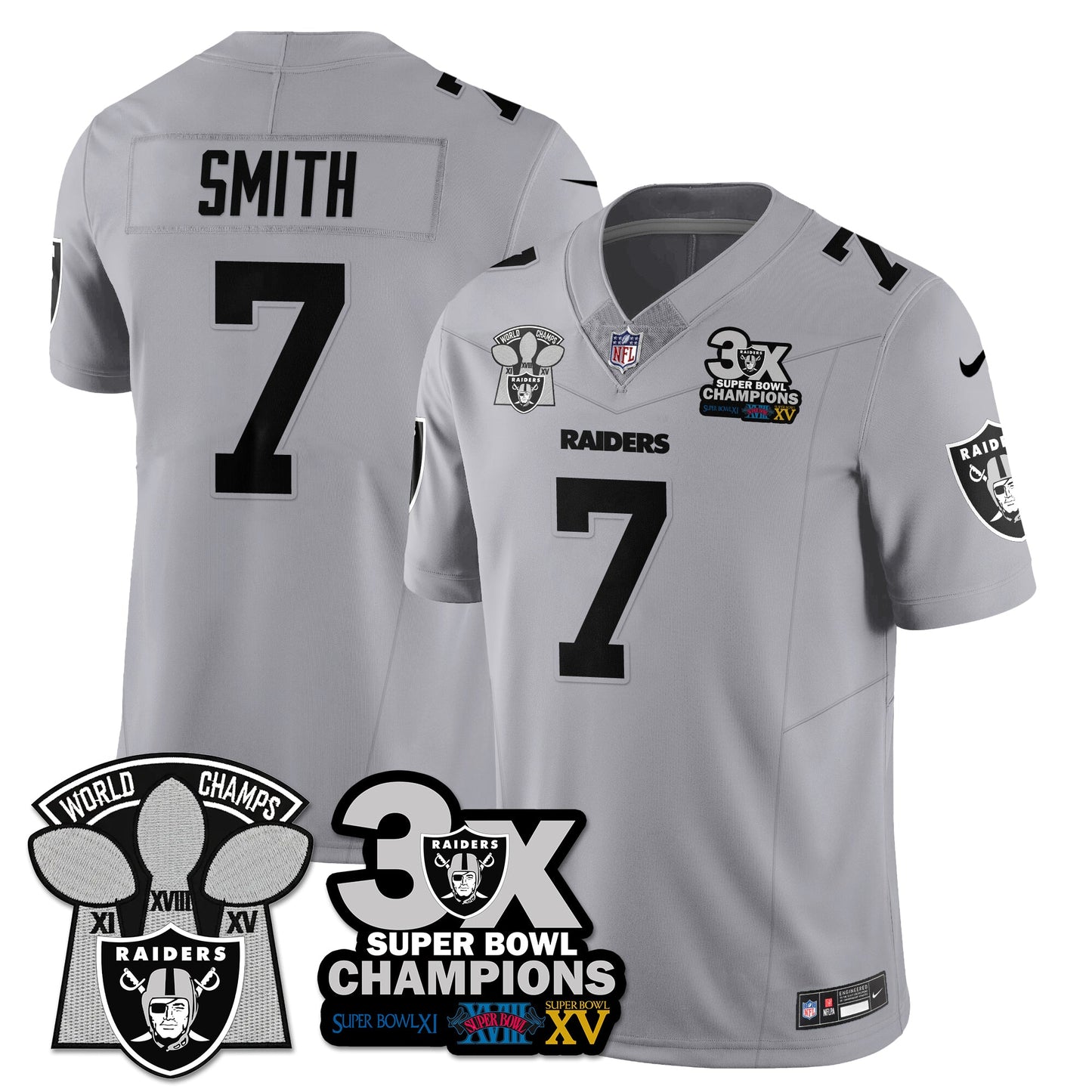 LVR 3-Time Champions Patch Vapor Limited Jersey - All Stitched
