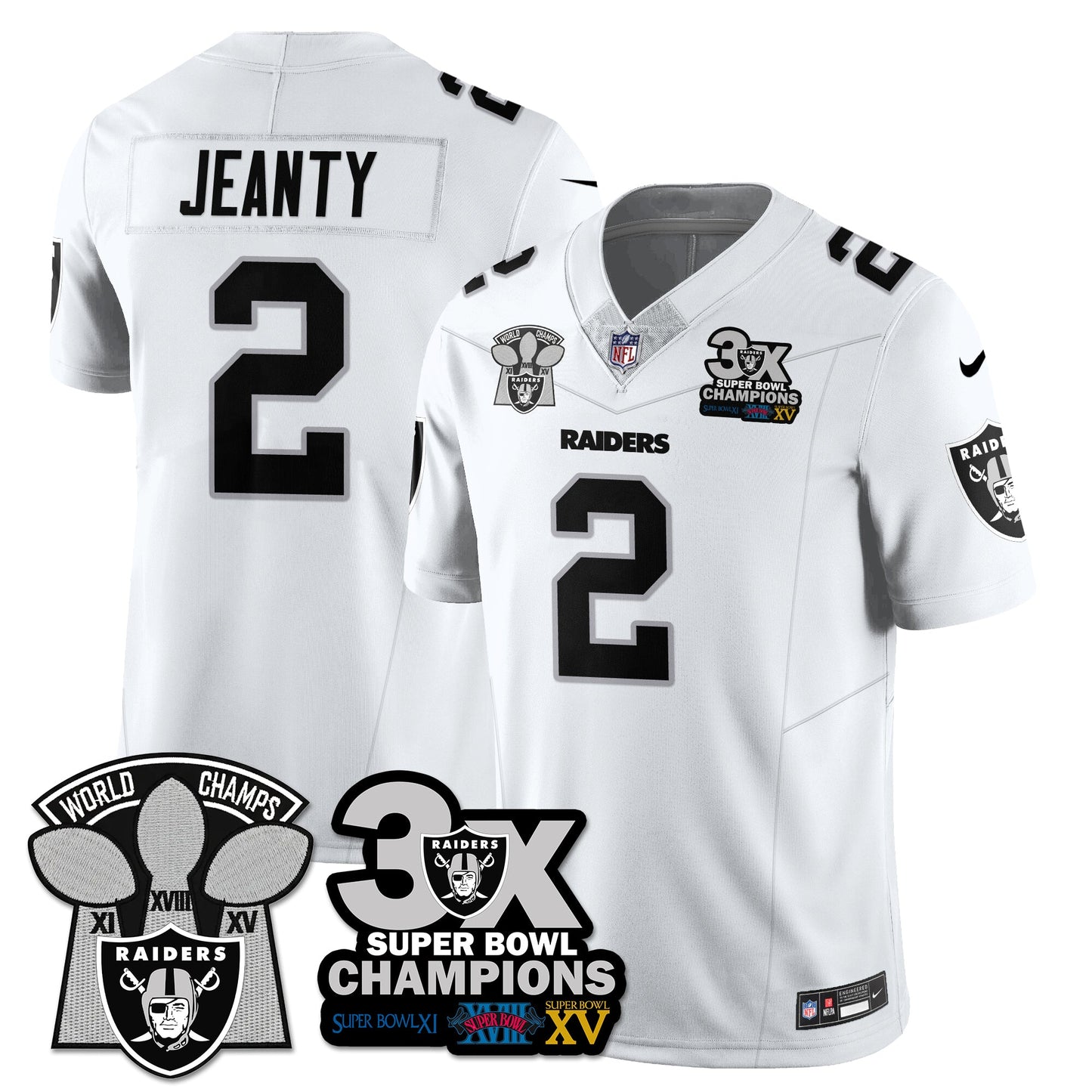 LVR 3-Time Champions Patch Vapor Limited Jersey - All Stitched