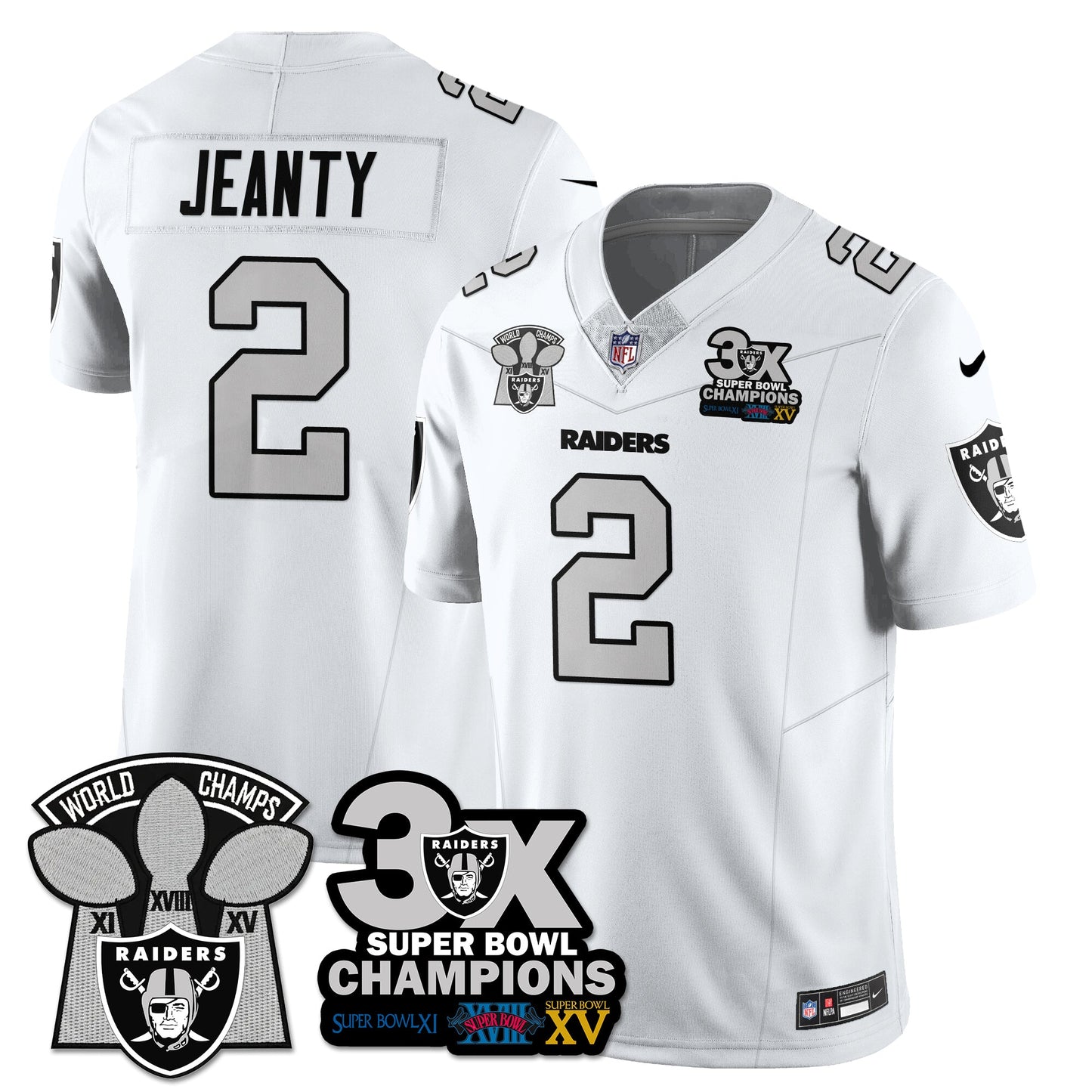 LVR 3-Time Champions Patch Vapor Limited Jersey - All Stitched