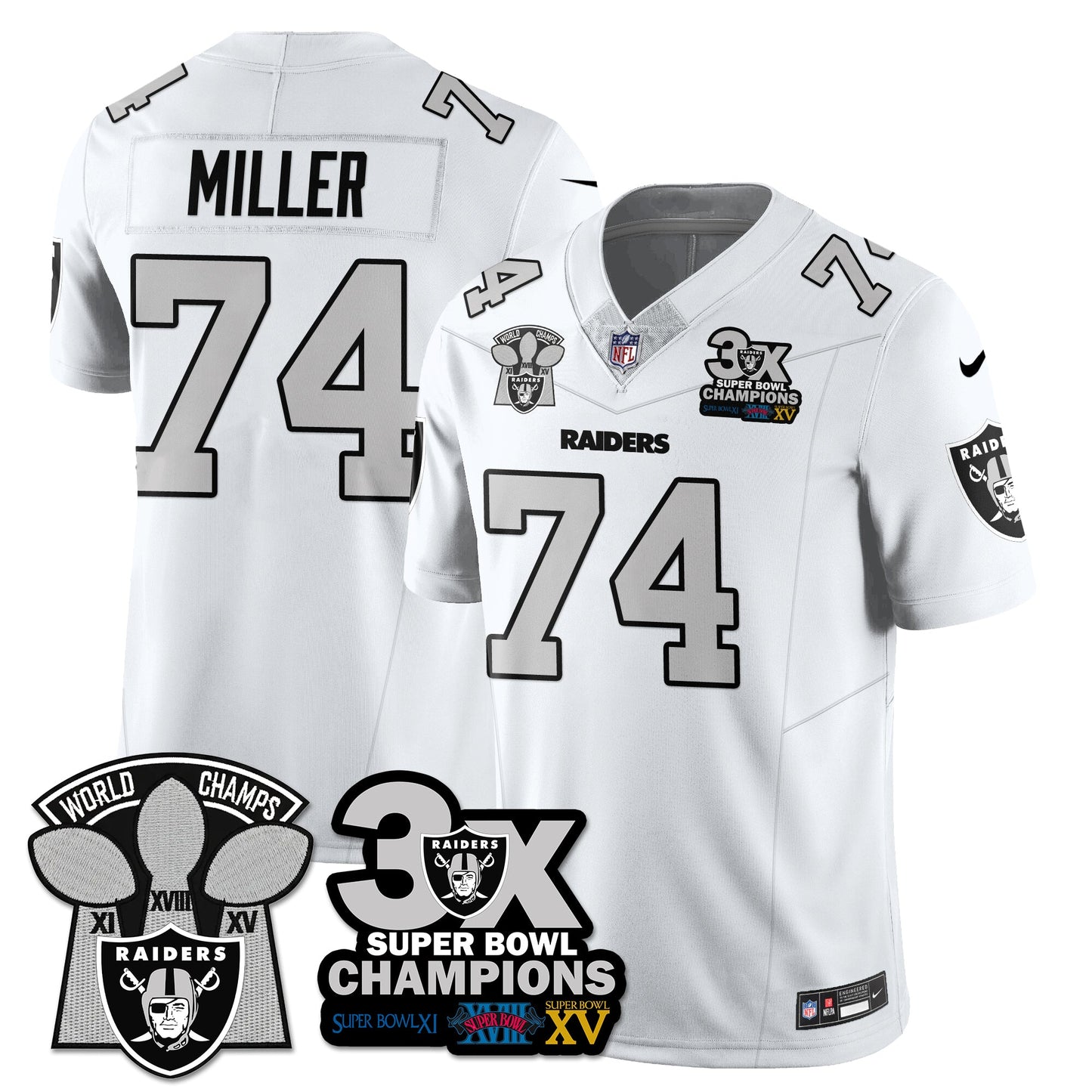 LVR 3-Time Champions Patch Vapor Limited Jersey - All Stitched