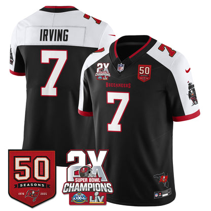 TB 2-Time Champions Patch Vapor Limited Jersey - All Stitched