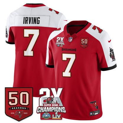TB 2-Time Champions Patch Vapor Limited Jersey - All Stitched