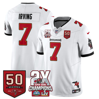 TB 2-Time Champions Patch Vapor Limited Jersey - All Stitched