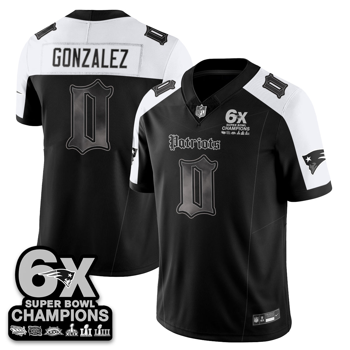 NE 'Dark Gothic' Vapor Limited Jersey - 6-Time Champions