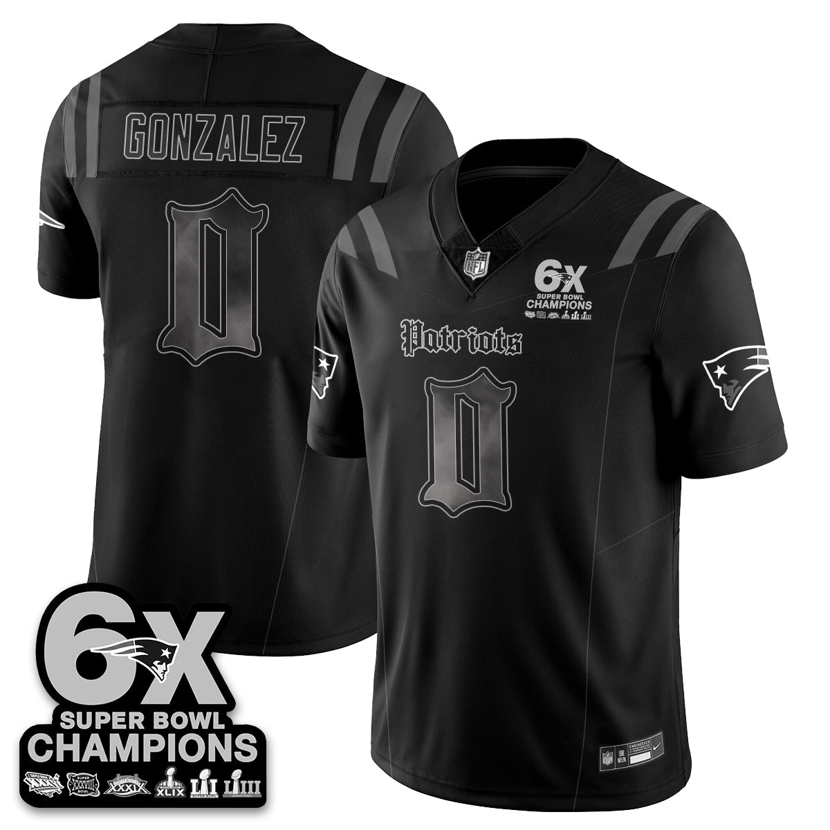 NE 'Dark Gothic' Vapor Limited Jersey - 6-Time Champions