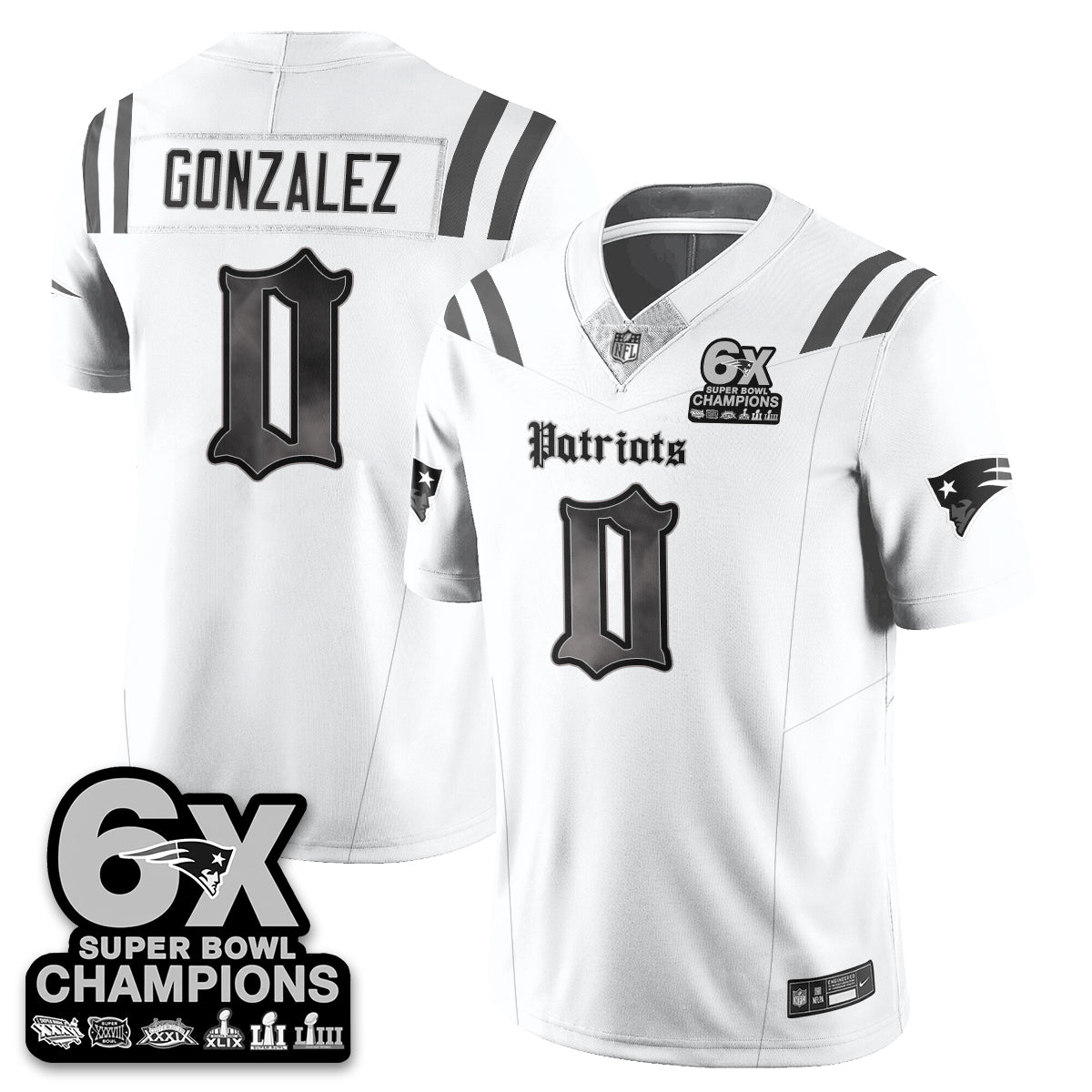 NE 'Dark Gothic' Vapor Limited Jersey - 6-Time Champions