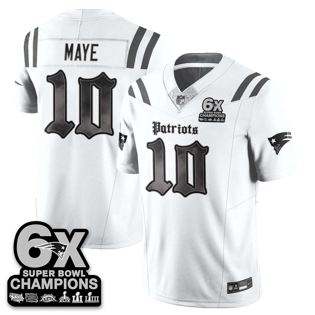 NE 'Dark Gothic' Vapor Limited Jersey - 6-Time Champions