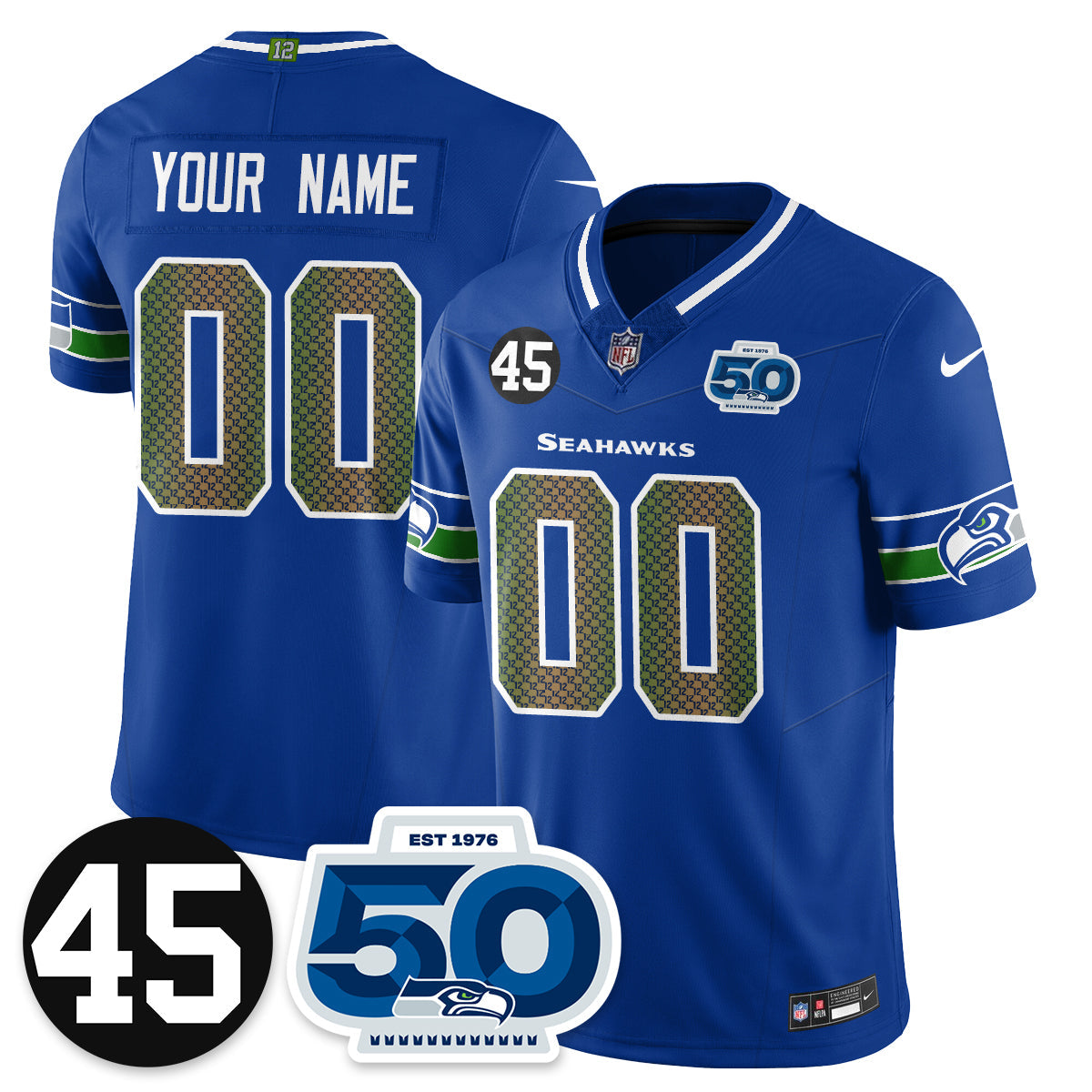 SEA Vapor Limited Custom Jersey - Honor Kenny Easley