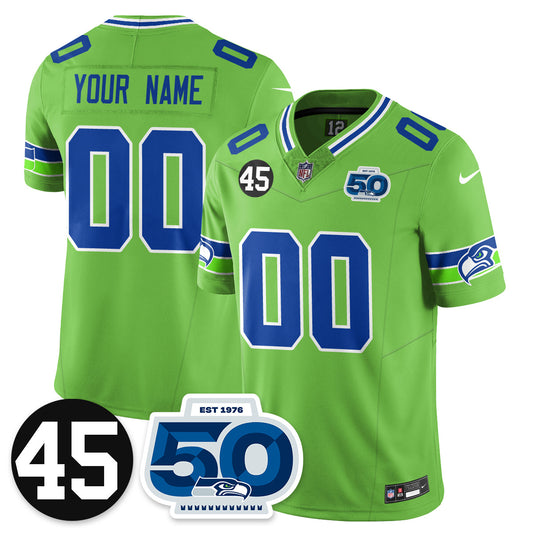 Custom SEA Vapor Limited Jersey - Honor Kenny Easley - All Stitched