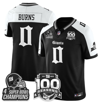 NYG 4-Time Champions Gothic Vapor Limited Jersey - 100th Seasons