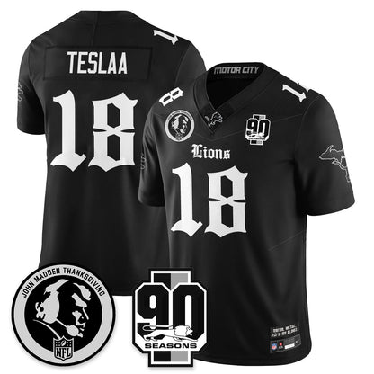 DET 'Gothic 90th Season' Vapor Limited Jersey - John Madden Patch