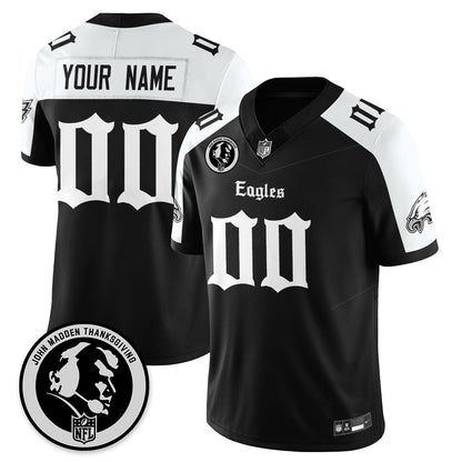 Custom PHI Gothic Vapor Limited Jersey - John Madden Patch - All Stitched