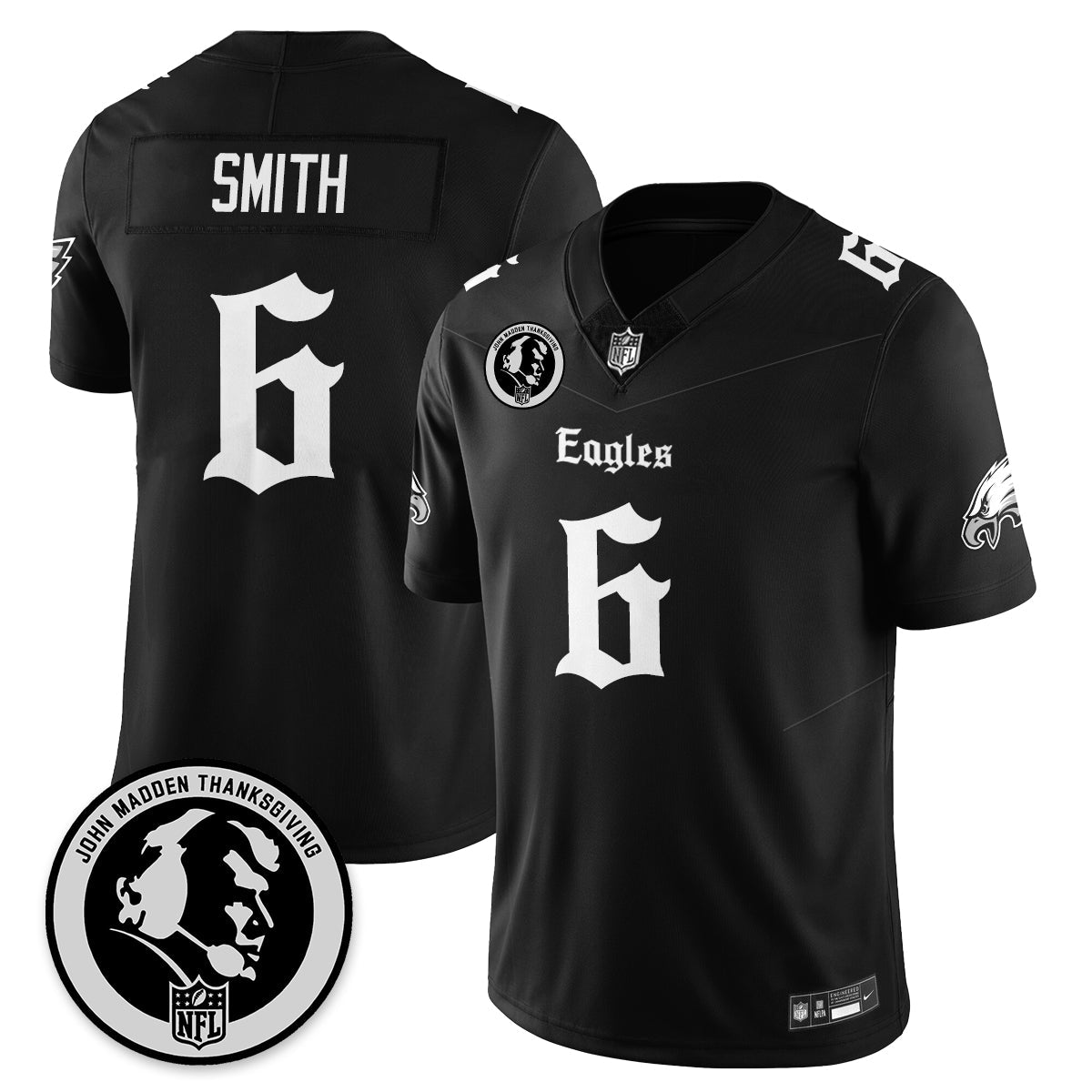 PHI Gothic Vapor Limited Jersey - John Madden Patch - All Stitched