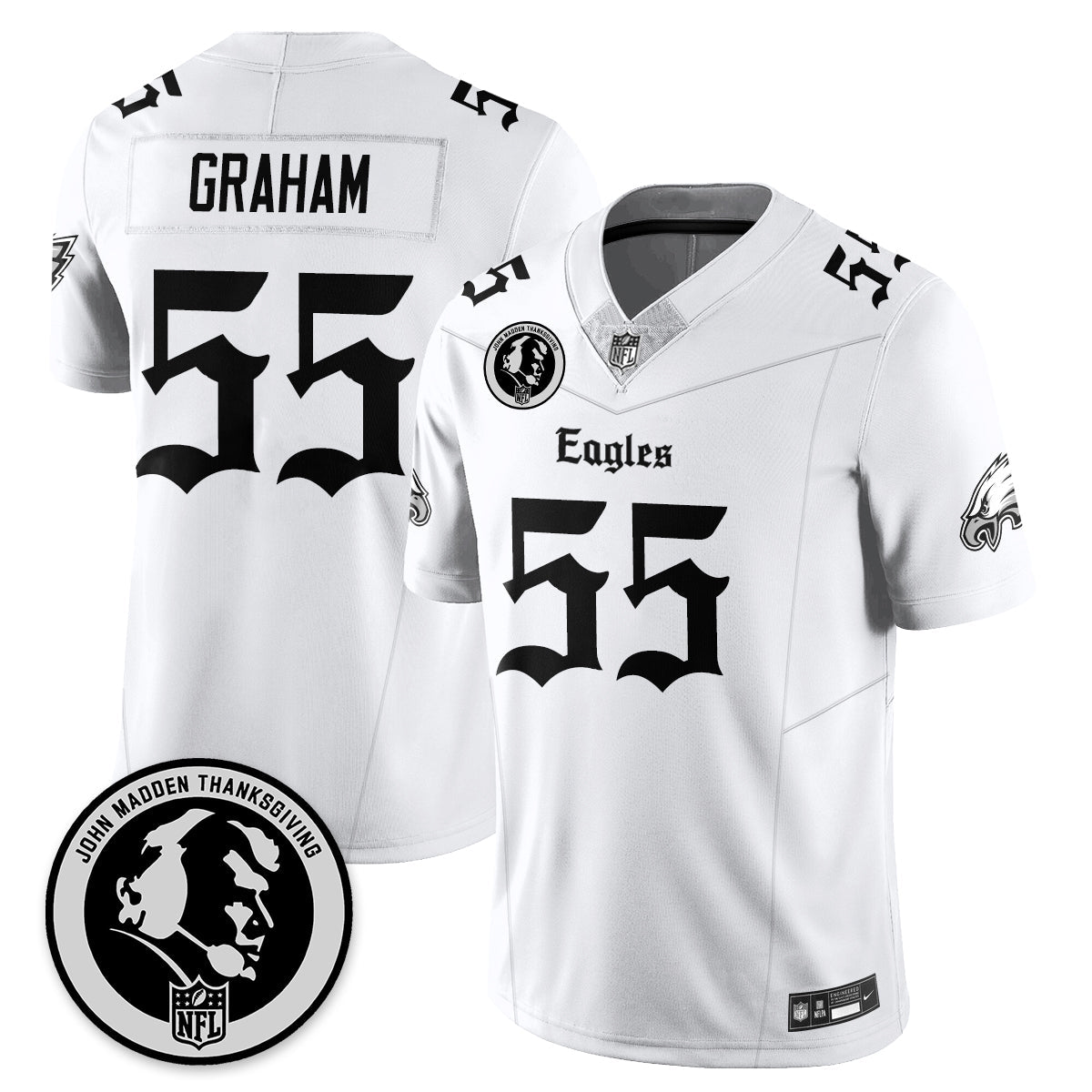 PHI Gothic Vapor Limited Jersey - John Madden Patch - All Stitched