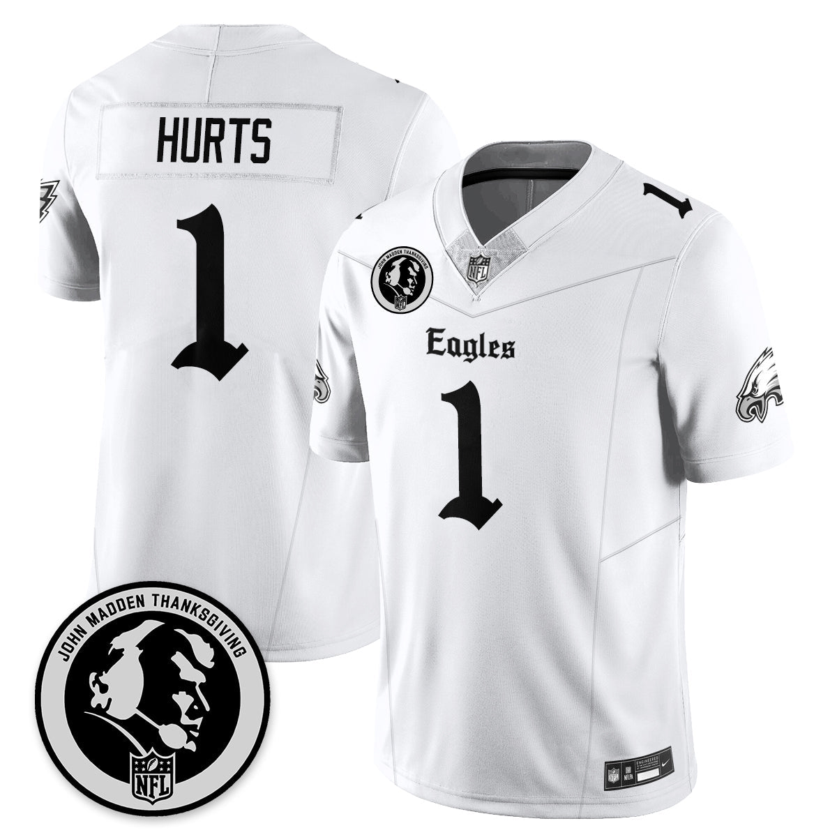 PHI Gothic Vapor Limited Jersey - John Madden Patch - All Stitched