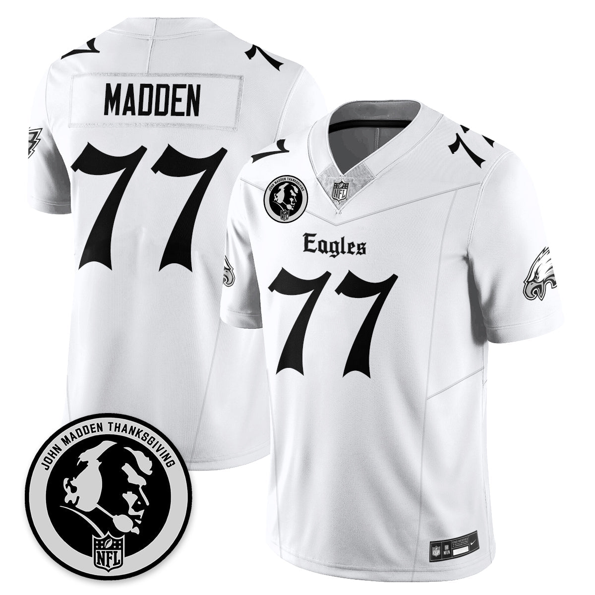 PHI Gothic Vapor Limited Jersey - John Madden Patch - All Stitched