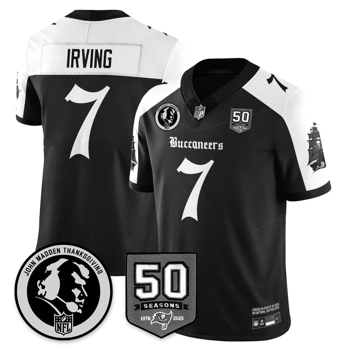 TB Gothic Vapor Limited Jersey - John Madden Patch