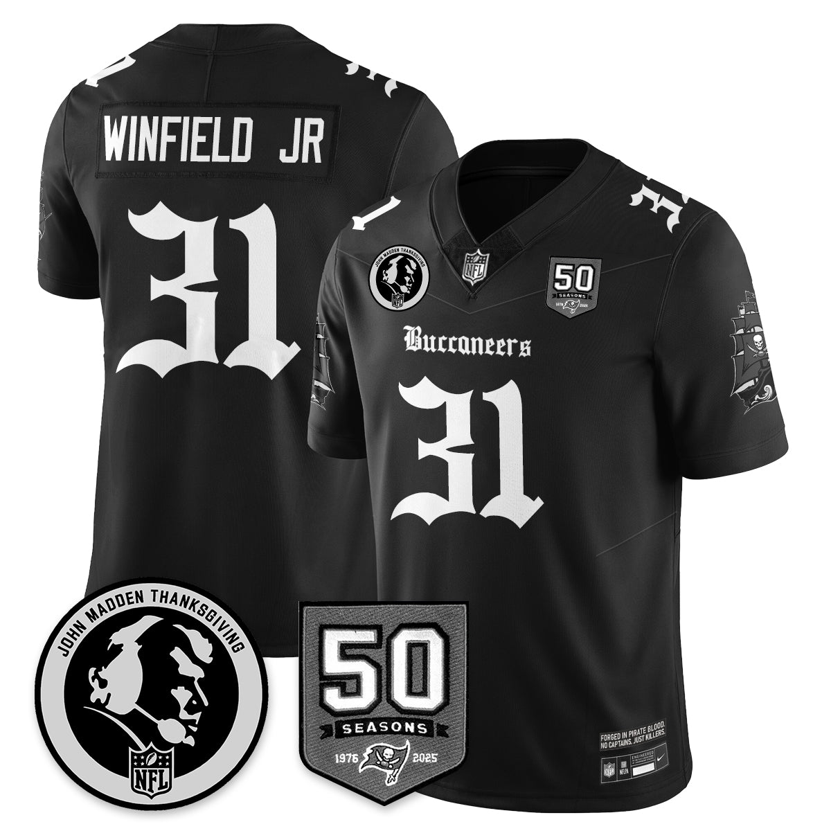 TB Gothic Vapor Limited Jersey - John Madden Patch