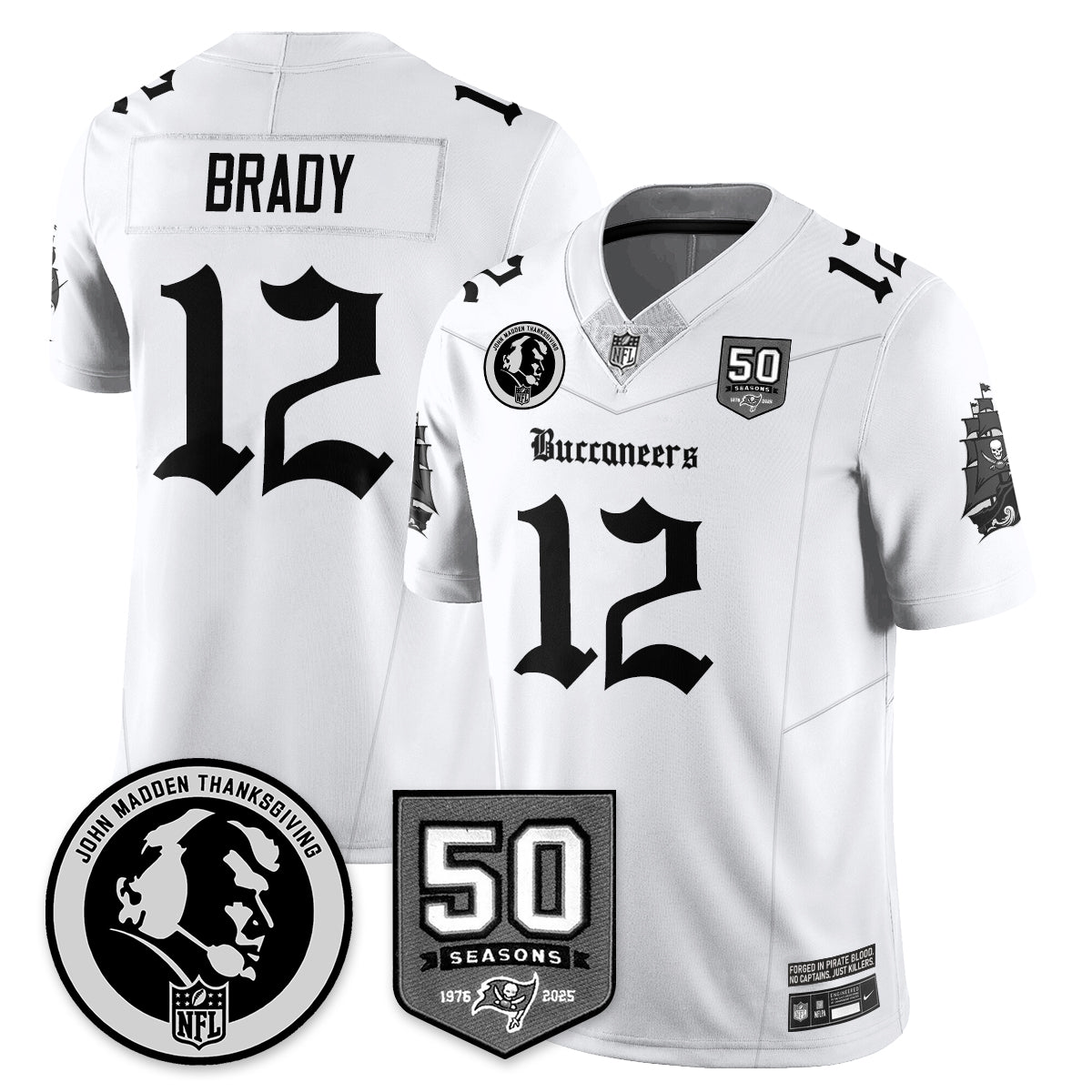 TB Gothic Vapor Limited Jersey - John Madden Patch
