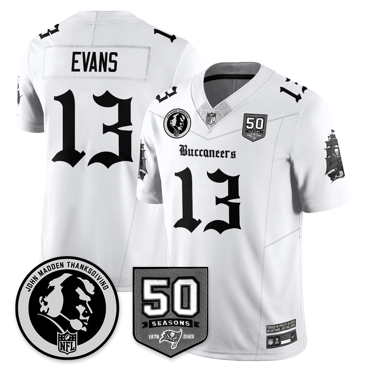 TB Gothic Vapor Limited Jersey - John Madden Patch