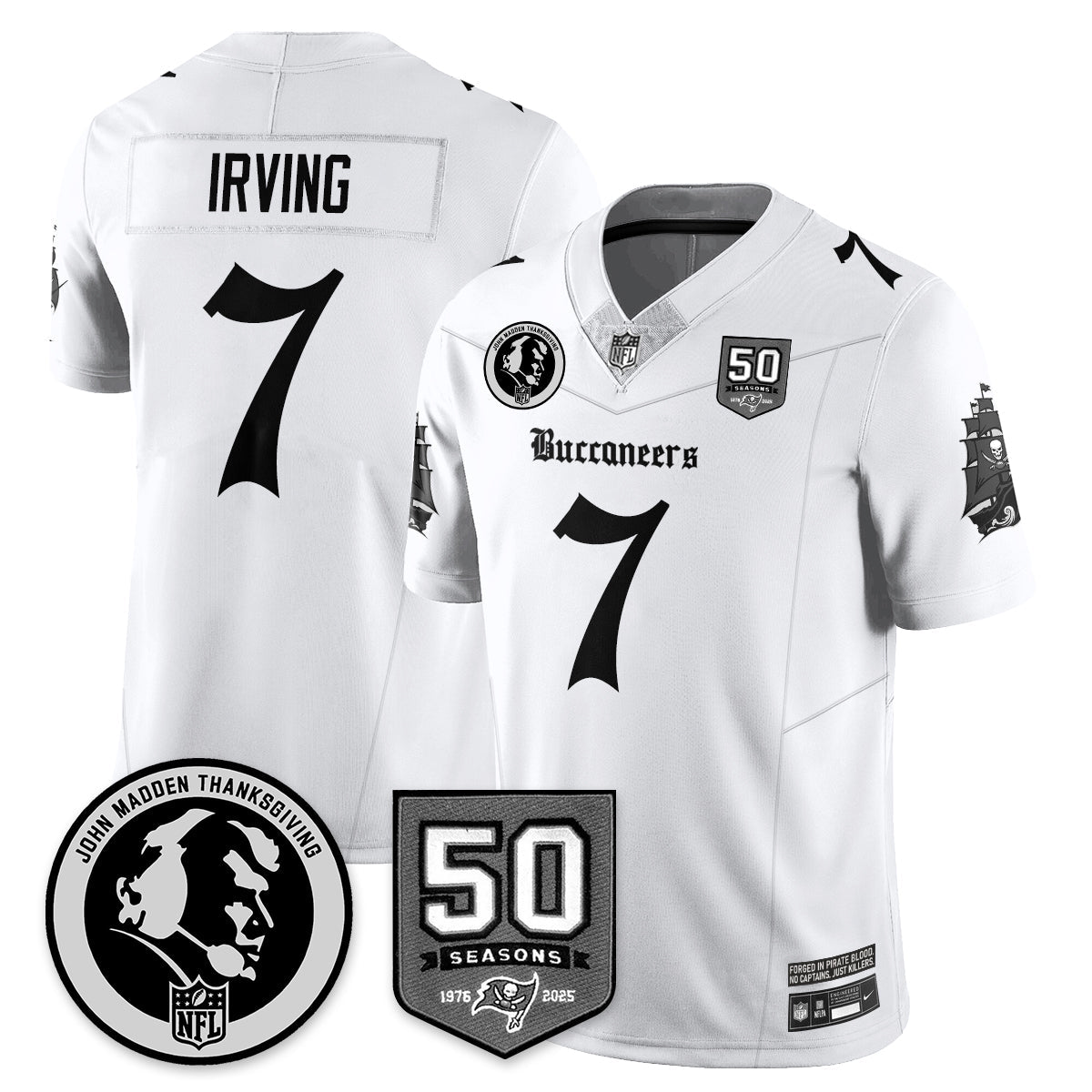 TB Gothic Vapor Limited Jersey - John Madden Patch
