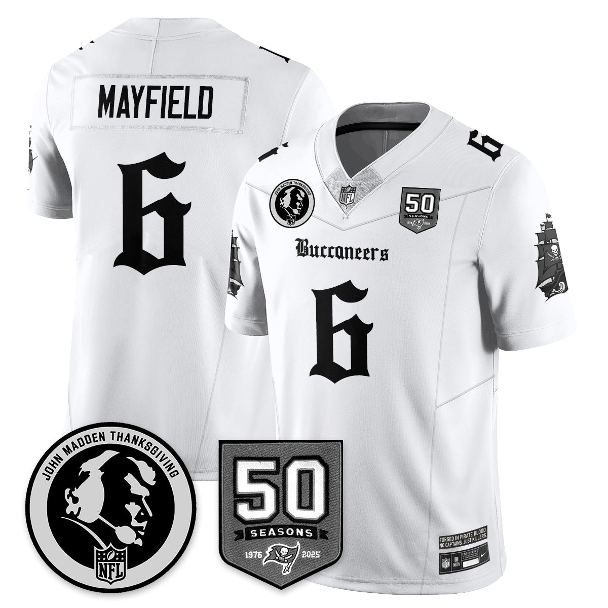 TB Gothic Vapor Limited Jersey - John Madden Patch