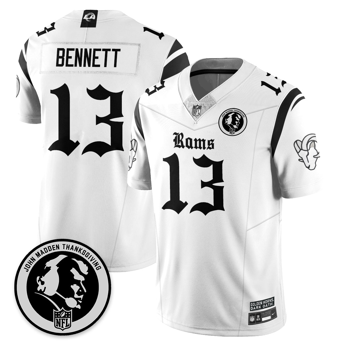 LAR Gothic Vapor Limited Jersey - John Madden Patch