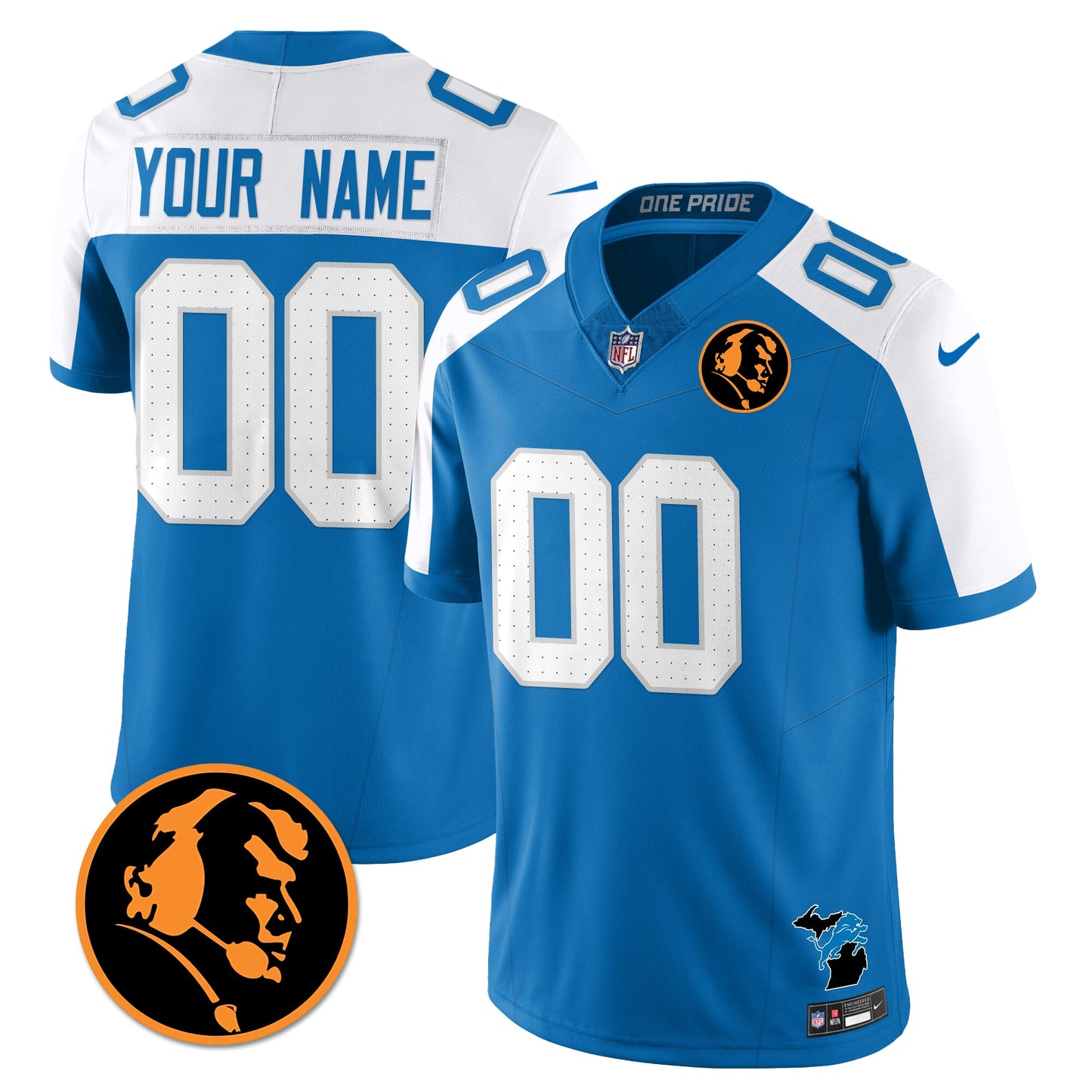 DET Vapor Limited Custom Jersey - John Madden Patch