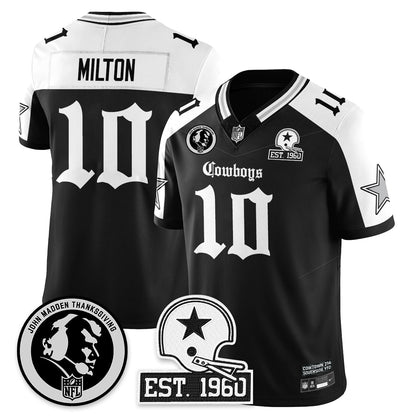 DAL Gothic Vapor Limited Jersey - John Madden Patch - All Stitched