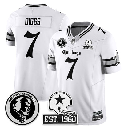 DAL Gothic Vapor Limited Jersey - John Madden Patch - All Stitched