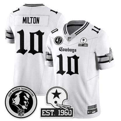DAL Gothic Vapor Limited Jersey - John Madden Patch - All Stitched