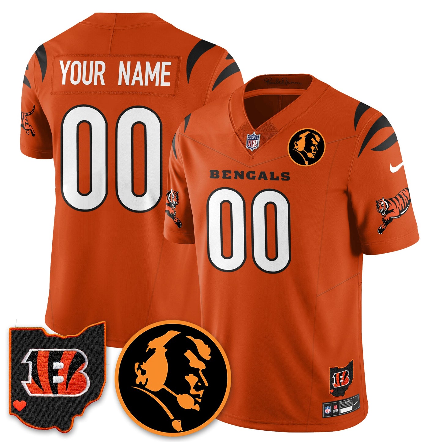 Custom CIN Vapor Limited Jersey - John Madden Patch