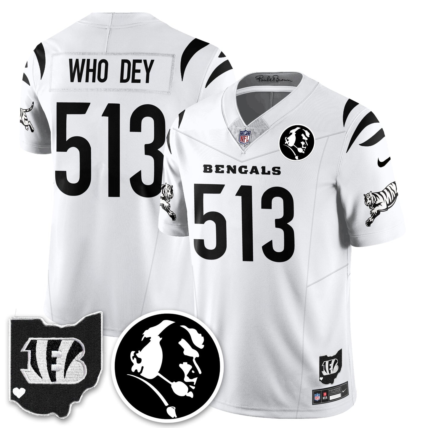 CIN Vapor Limited Jersey - John Madden Patch - All Stitched