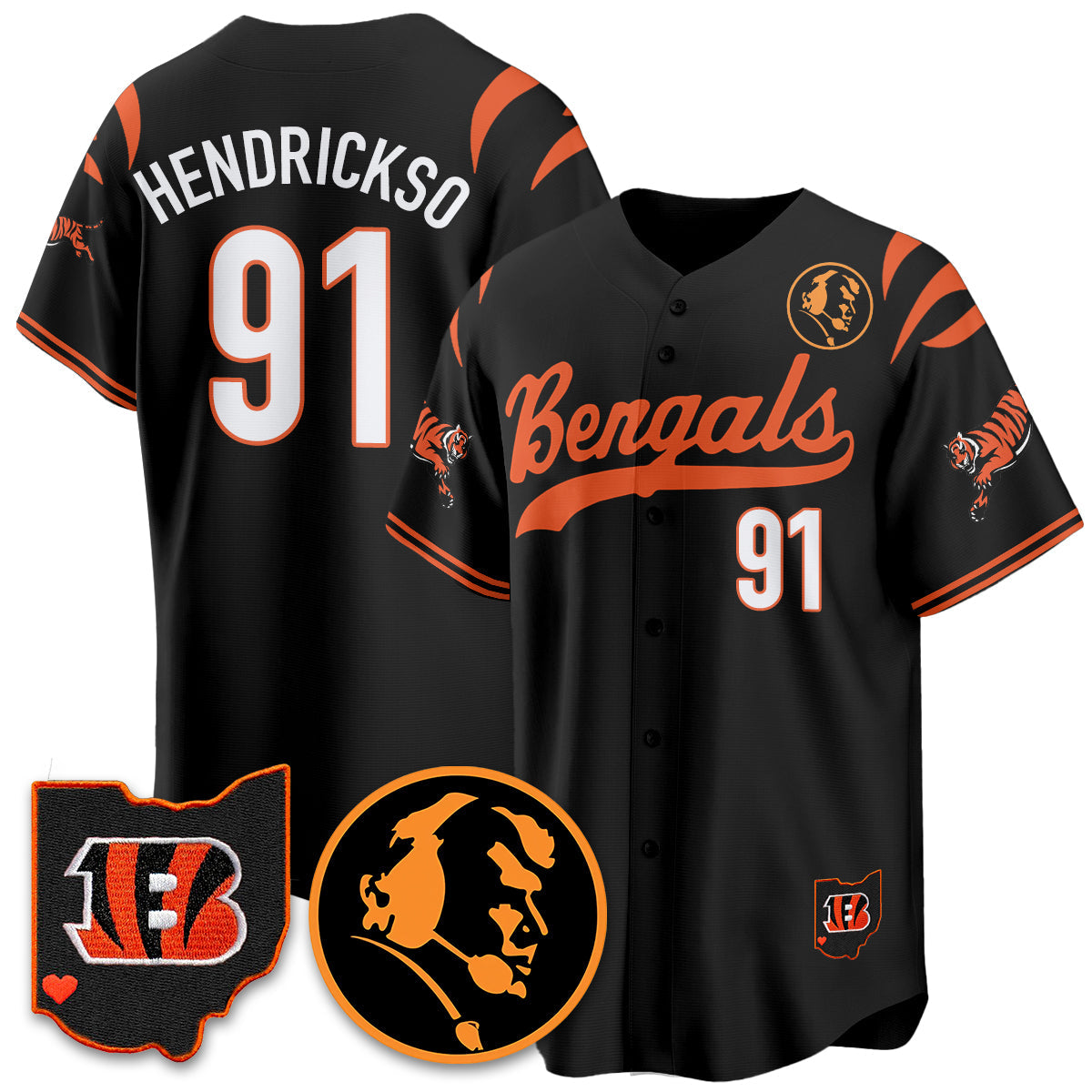 CIN Vapor Limited Baseball Jersey - John Madden Patch - All Stitched