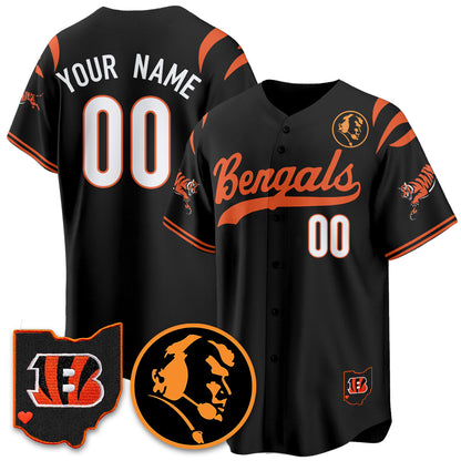 CIN Vapor Limited Baseball Jersey - John Madden Patch - All Stitched