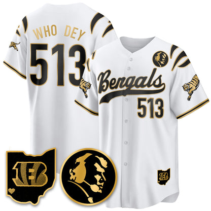 CIN Vapor Limited Baseball Jersey - John Madden Patch - All Stitched