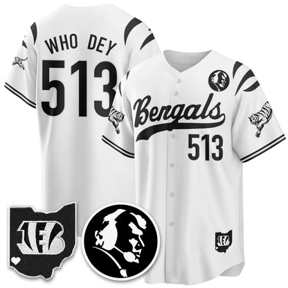 CIN Vapor Limited Baseball Jersey - John Madden Patch - All Stitched