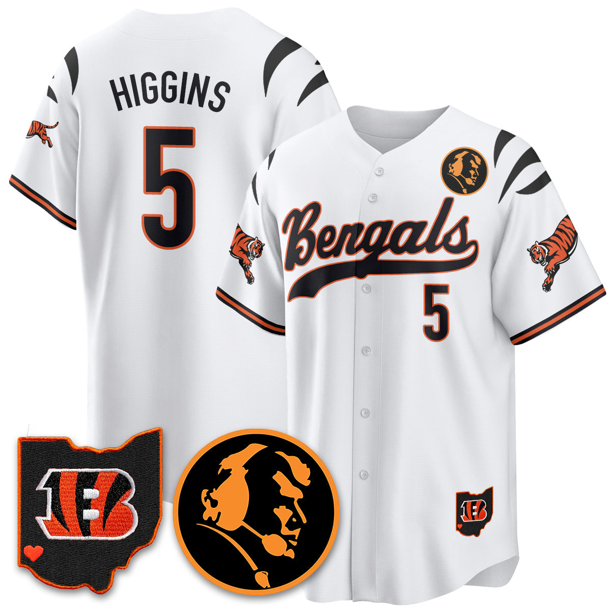 CIN Vapor Limited Baseball Jersey - John Madden Patch - All Stitched