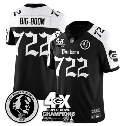 GB Gothic Vapor Limited Jersey - John Madden Patch - All Stitched