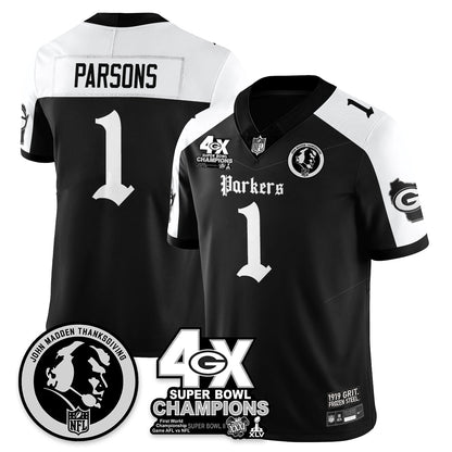 GB Gothic Vapor Limited Jersey - John Madden Patch - All Stitched