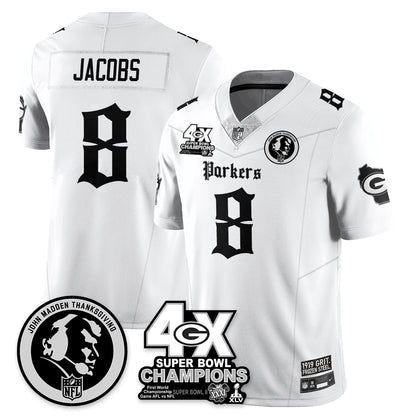 GB Gothic Vapor Limited Jersey - John Madden Patch - All Stitched