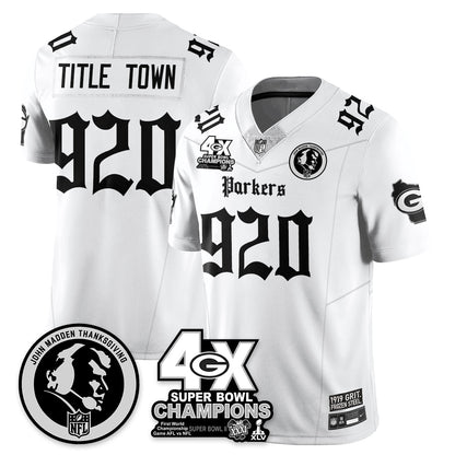 GB Gothic Vapor Limited Jersey - John Madden Patch - All Stitched