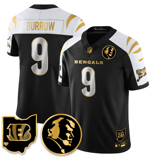 CIN Vapor Limited Gold Jersey - John Madden Patch - All Stitched