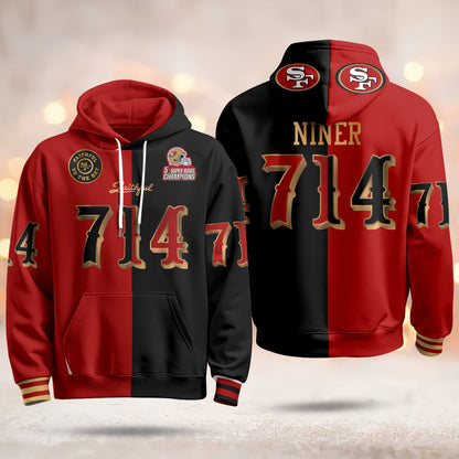 SF Rivalries 5x Champions & Faithful To The Bay Vapor Limited Hoodie - Stitched