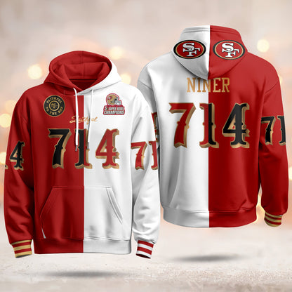 SF Rivalries 5x Champions & Faithful To The Bay Vapor Limited Hoodie - Stitched
