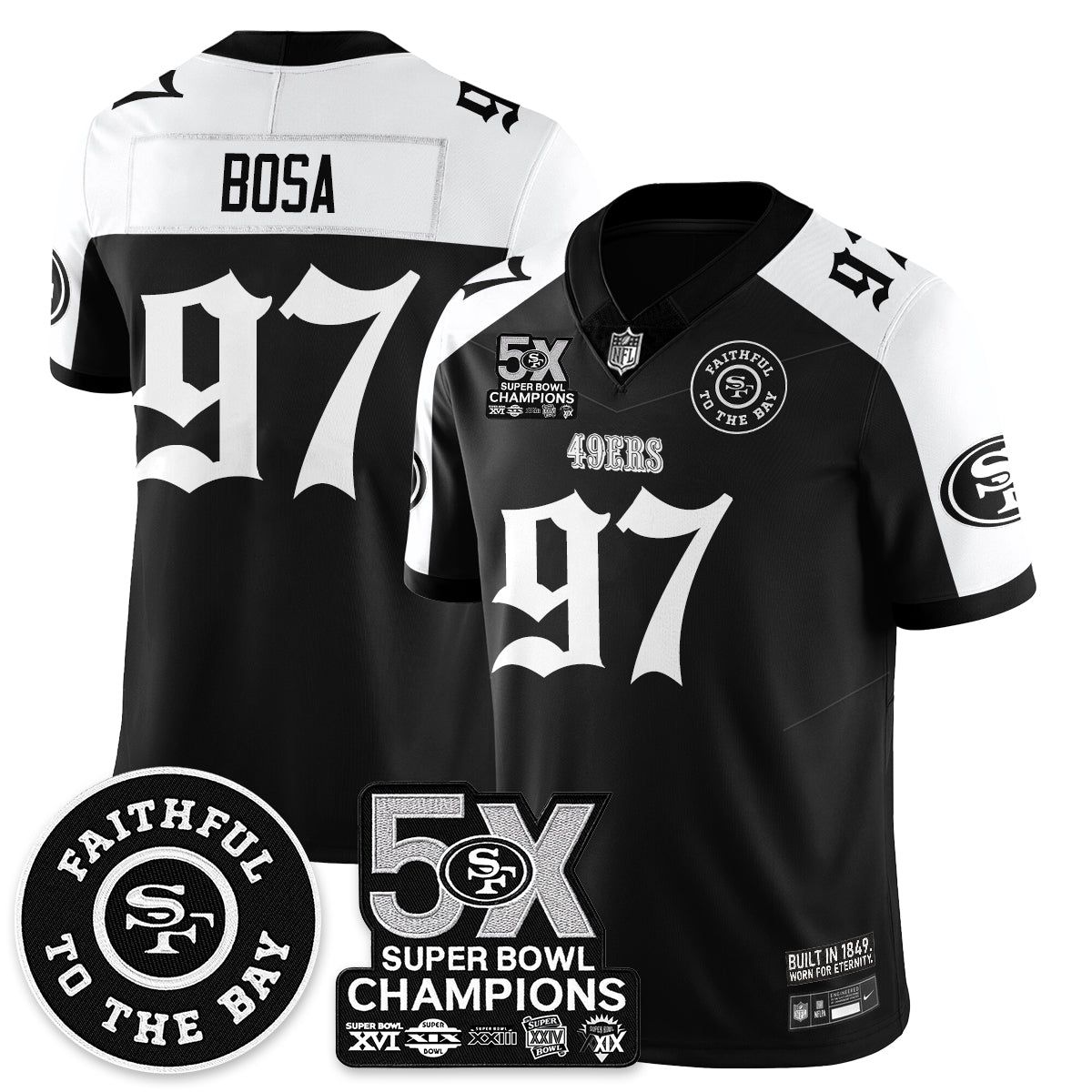 SF 5-Time Champions Gothic Vapor Limited Jersey