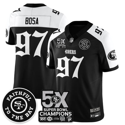 SF 5-Time Champions Gothic Vapor Limited Jersey