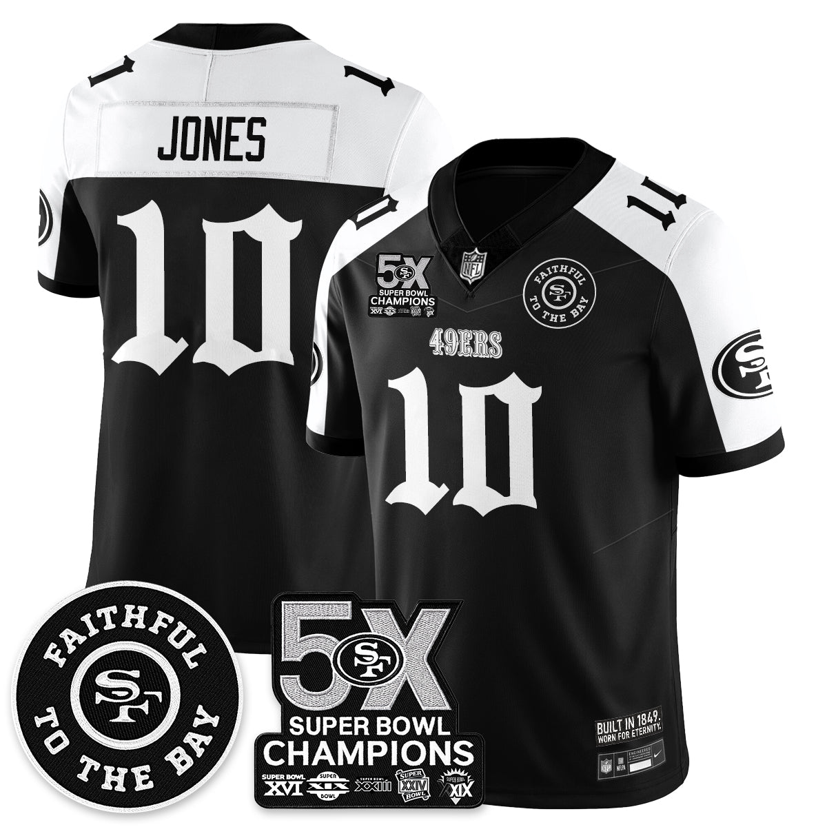 SF 5-Time Champions Gothic Vapor Limited Jersey