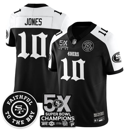 SF 5-Time Champions Gothic Vapor Limited Jersey