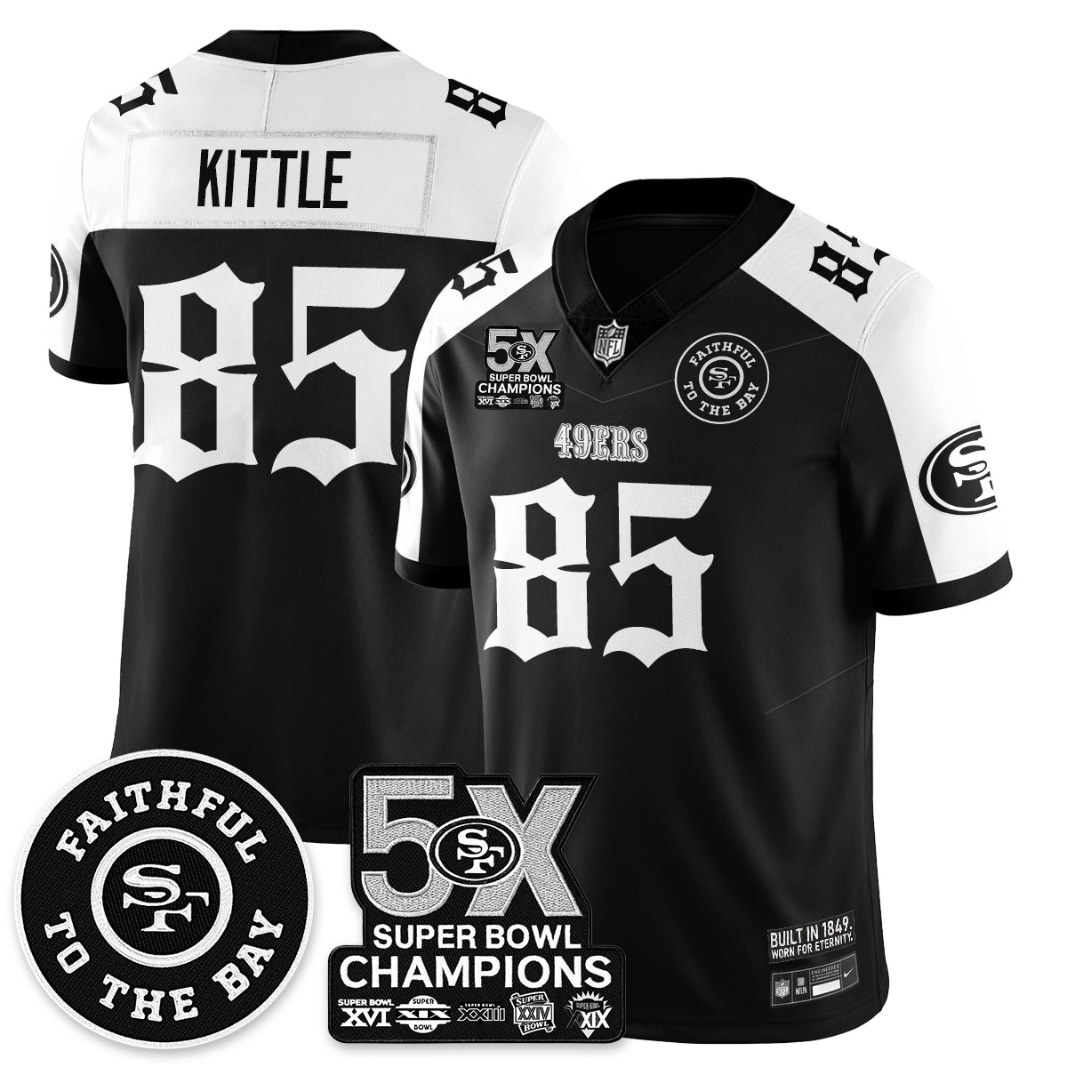 SF 5-Time Champions Gothic Vapor Limited Jersey